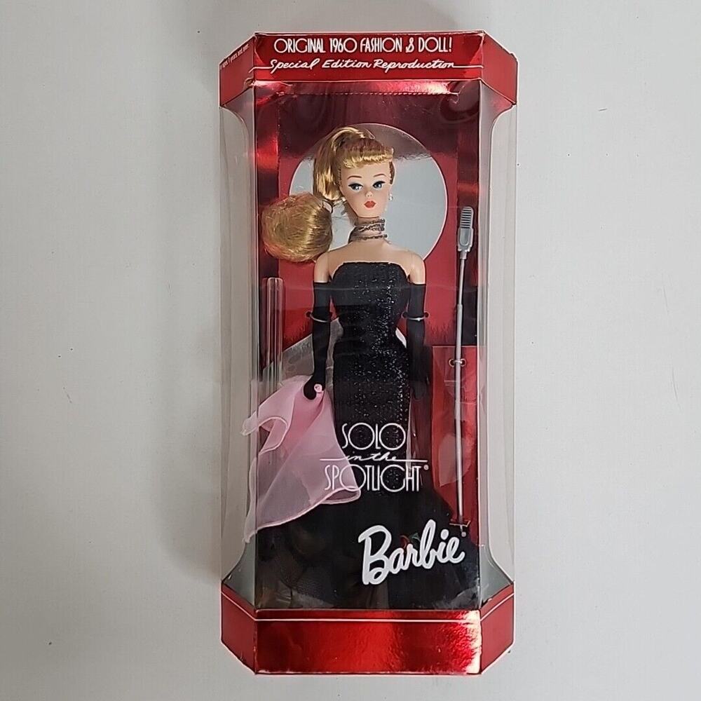 1994 Solo in the Spotlight Barbie Blonde Singer 13534 Black Formal Dress